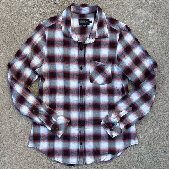Pendleton Women's Plaid Cotton Button Down Size XS - Picture 1 of 6